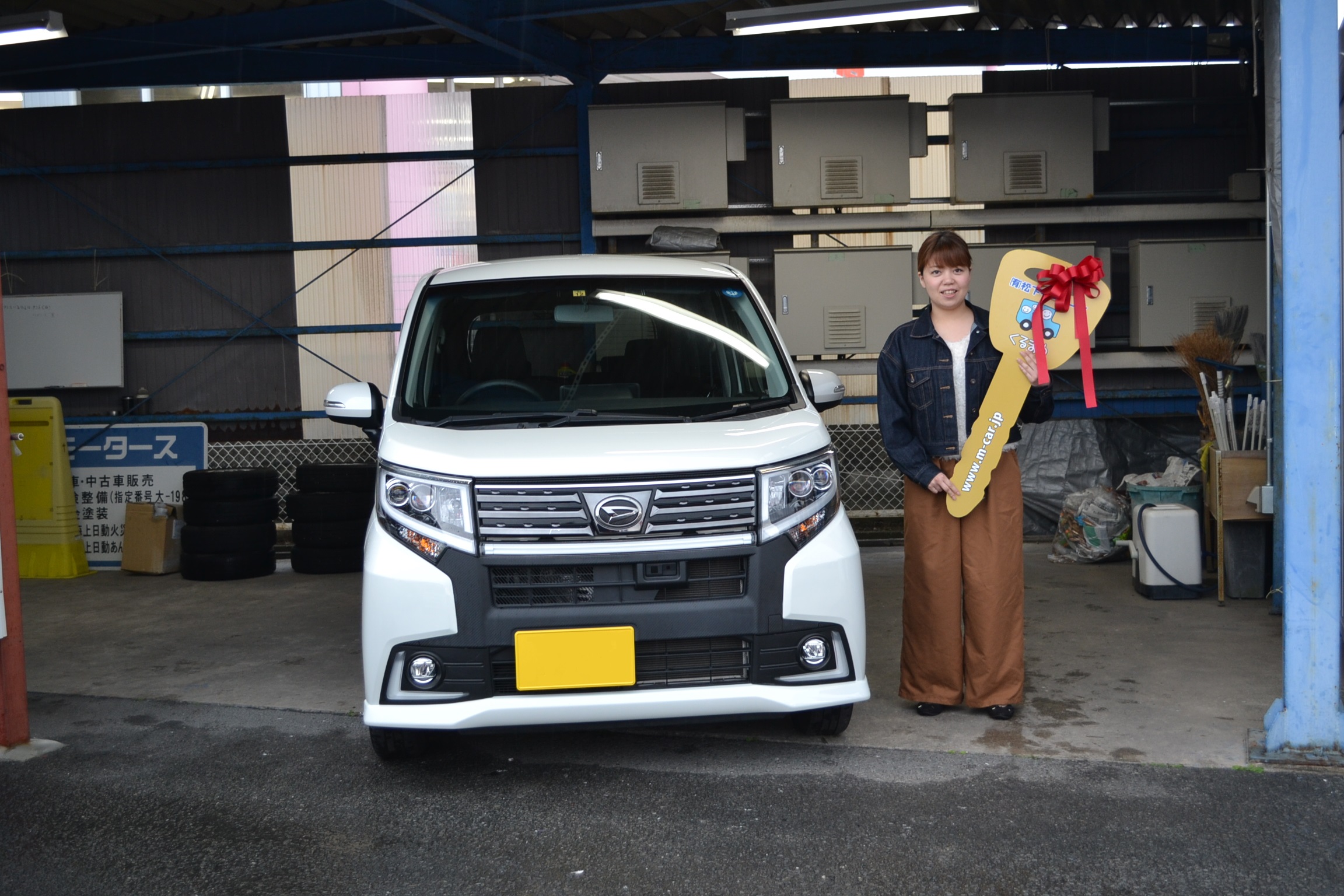 ダイハツ ムーヴ 納車式 大分県中津市で中古車リースなら軽自動車専門店 松下モータース 定額エコノリくん