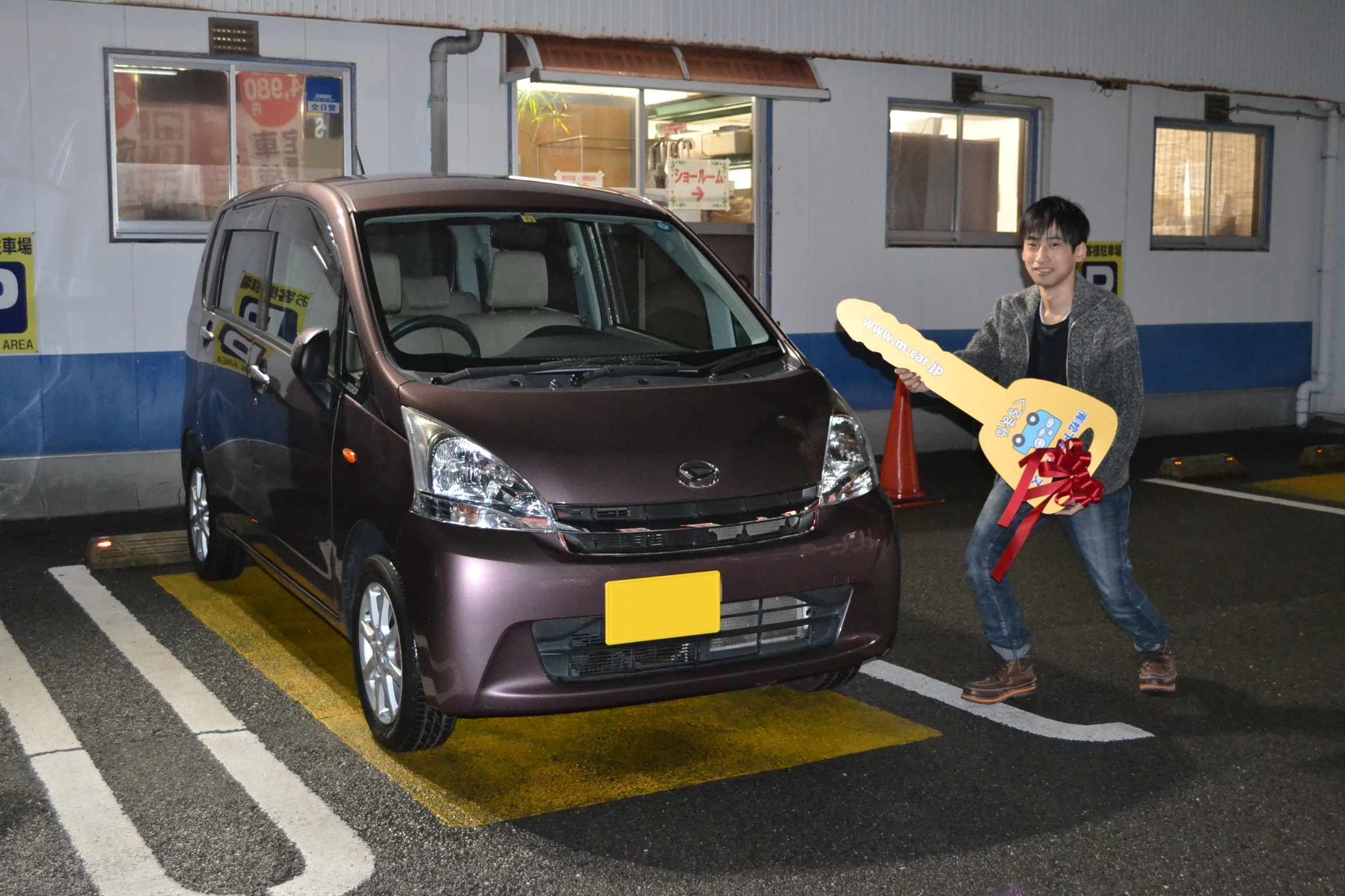 ダイハツ ムーヴ 納車式 大分県中津市で中古車リースなら軽自動車専門店 松下モータース 定額エコノリくん